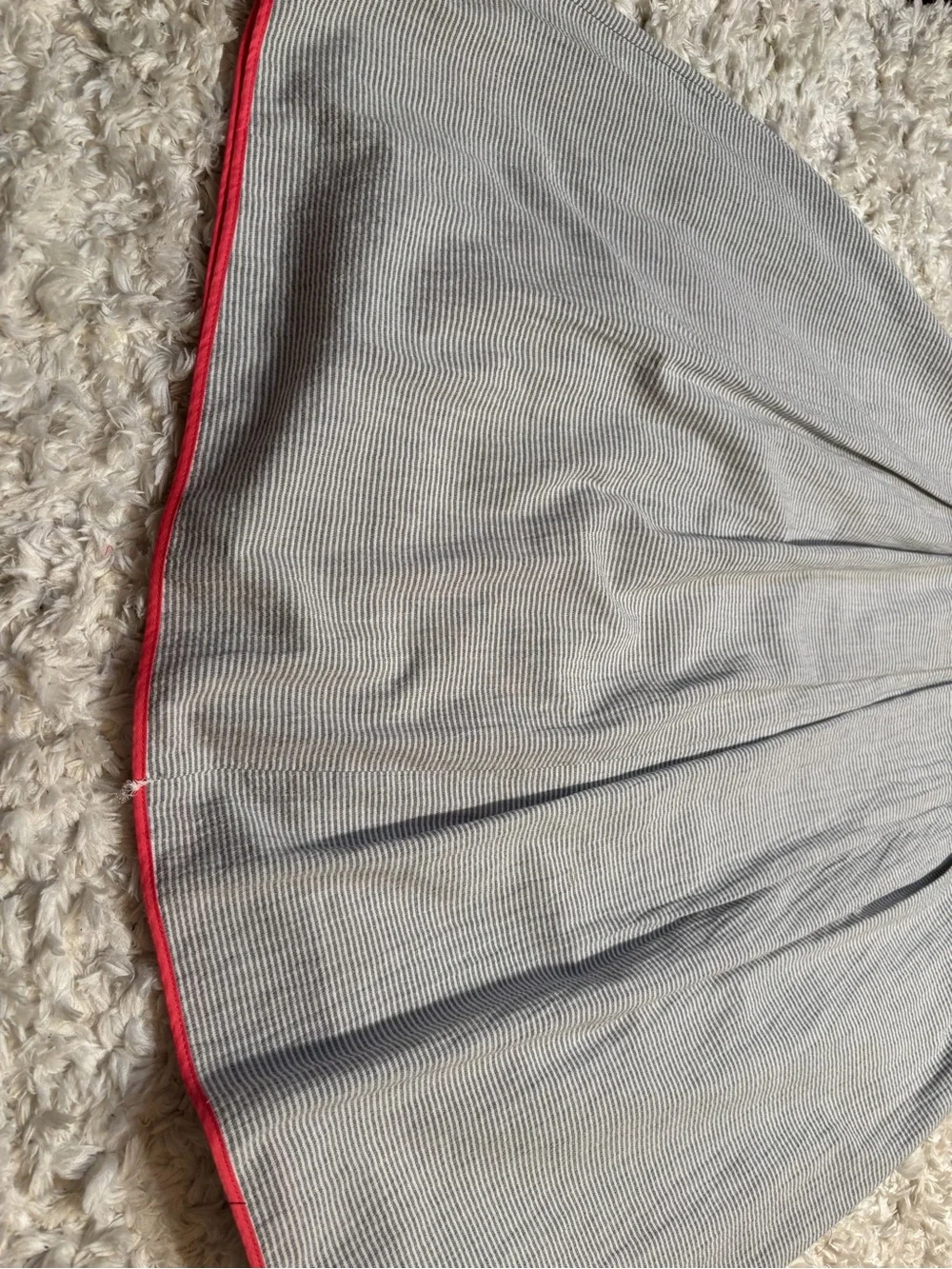 Jessica Simpson Gray Dress with Coral Trim